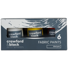 Crawford & Black 6 Fabric Paints Set image number 1