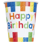 Blocks Happy Birthday Paper Cups - 8 Pack image number 2