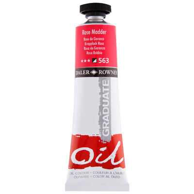 Daler Rowney Graduate Oil Paint Rose Madder 38ml image number 1