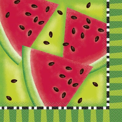 Watermelon Paper Napkins - 16 Pack image number 1