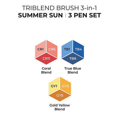 Spectrum Noir Triblend Summer Sun Brush Markers image number 2