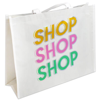 Shop Shop Shop Reusable Shopping Bag image number 1