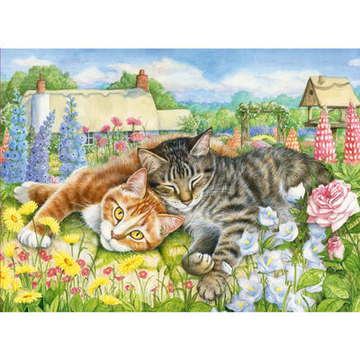 Sleeping Cats 500 Piece Jigsaw Puzzle image number 2