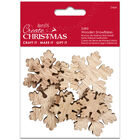 Christmas Snowflakes Wooden Shapes: Pack of 24 image number 1