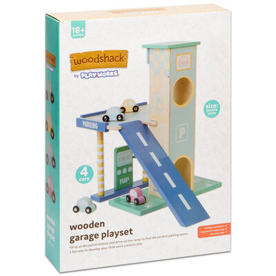 PlayWorks Wooden Garage Playset image number 2