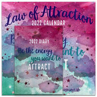 Law of Attraction 2022 Square Calendar and Diary Set