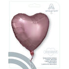 18 Inch Rose Gold Heart Helium Balloon image number 2