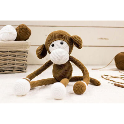Monty The Monkey - Cute Companions Crochet Kit image number 3