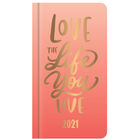 Ombre Orange 2021 Slim Week to View Pocket Diary image number 1