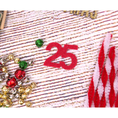 Red Felt Adhesive Advent Numbers - 25 Pack image number 3