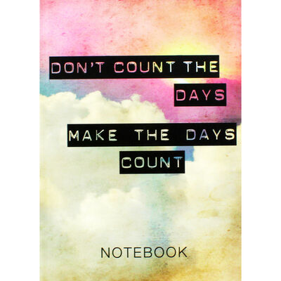 A5 Casebound Make The Days Count Notebook image number 1
