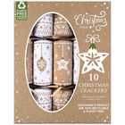 Eco-Friendly Christmas Crackers: Pack of 10 image number 1