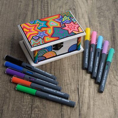 Crawford & Black Acrylic Brush Pen Set: Pack of 24 image number 5
