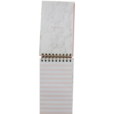 Limited Edition Pink Marble Foil Wiro Notepad image number 2
