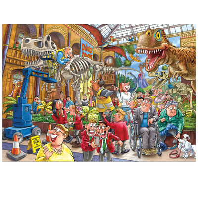 Wasgij Mystery 24 Blight at the Museum 1000 Piece Jigsaw Puzzle image number 2
