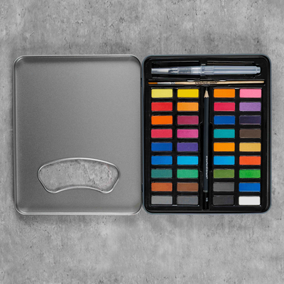 Crawford & Black Watercolour Paint Tin Set image number 2