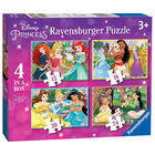 Disney Princess 4 in a Box Jigsaw Puzzles image number 1