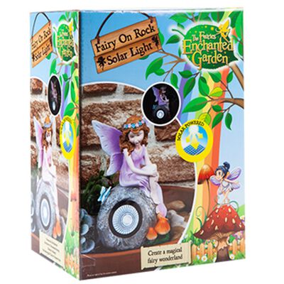 Fairy On A Rock Solar Light image number 1