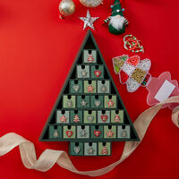 Christmas Tree Wooden Advent Calendar