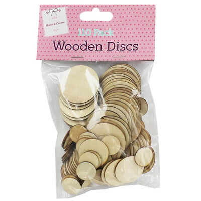 Wooden Discs - Pack of 110 image number 1