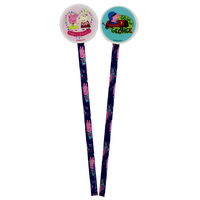 Peppa Pig Pencil and Eraser Topper Set - 2 Pack