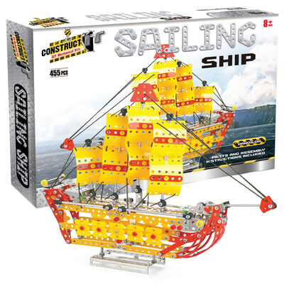 Metal Ship Model Kit: 455 Pieces image number 2