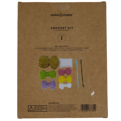 Make Your Own Crochet Hanging Flower Basket Kit image number 2