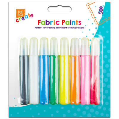 Fabric Paints: Pack of 8 image number 1