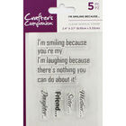 Crafter's Companion Clear Acrylic Stamp Set - Im Smiling Because image number 1