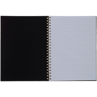 A4 Wiro Black Animal Print Notebook