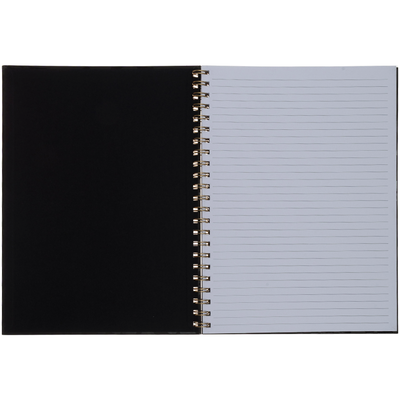 A4 Wiro Black Animal Print Notebook image number 2