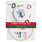 Cross Stitch Hoop Kit: Festive Stocking image number 1