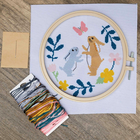 Spring Bunny Embroidery Hoop Kit image number 2