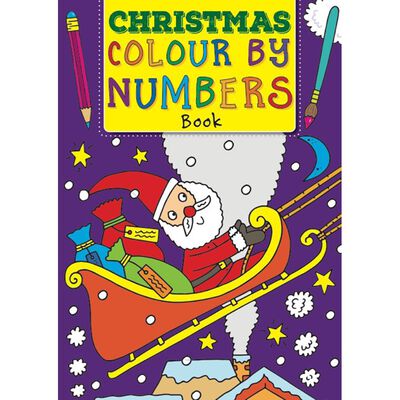 Christmas Colour By Numbers Book image number 1