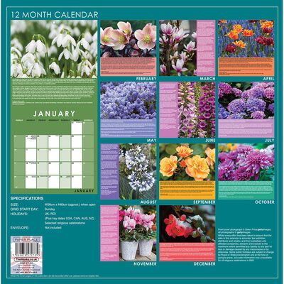 Gardeners Year 2021 Calendar and Diary Set image number 2
