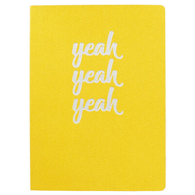 A5 Gold Yeah Yeah Yeah Lined Notebook image number 1