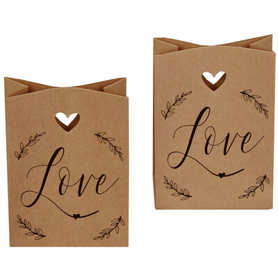 10 Kraft Mini Wedding Favour Bags image number 3
