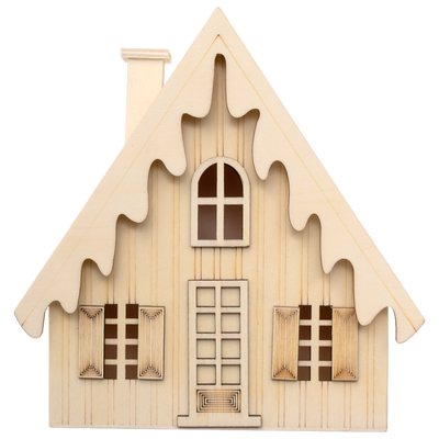 Christmas Winter Log Cabin image number 1