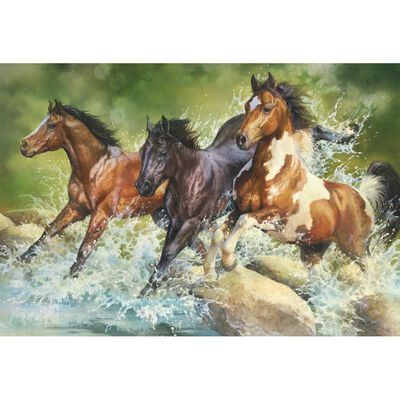 Three Wild Horses 1500 Piece Jigsaw image number 2