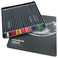 Crawford & Black Watersoluble Pencils: Pack of 24