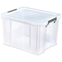 Whitefurze Allstore 36 Litre Plastic Storage Box