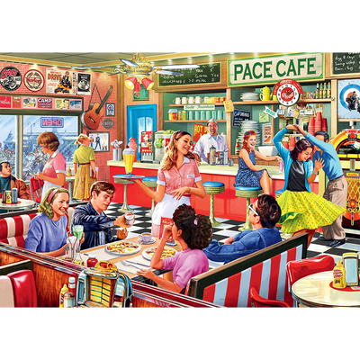 The Vintage Caf&eacute; 500 Piece Jigsaw Puzzle image number 2