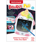 Multicoloured Doodle Pad Keyring: Unicorn image number 1