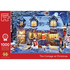 The Cottage at Christmas 1000 Piece Jigsaw Puzzle image number 1