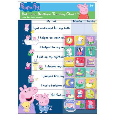 Peppa Pig Bath and Bedtime Training Chart image number 1