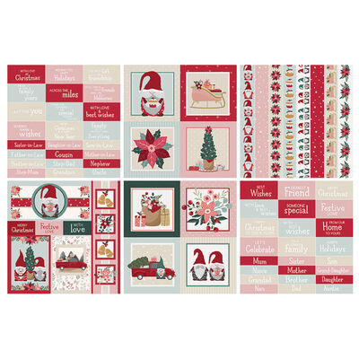 A Gnome Holiday Embellishment Paper Pad: 8 x 8 Inches image number 2