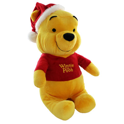 Large Christmas Winnie the Pooh Plush Soft Toy image number 1