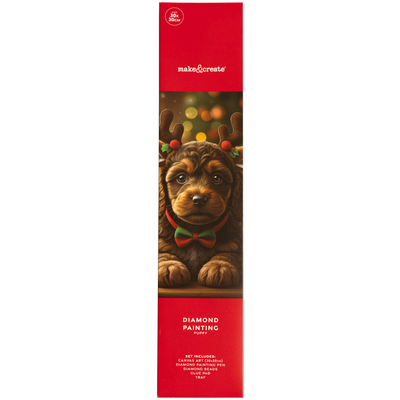 Christmas Diamond Art Kit: Puppy image number 1
