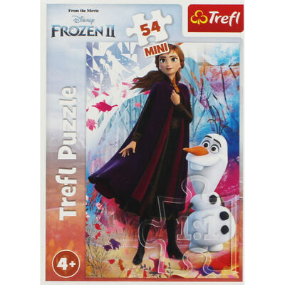 Disney Frozen 2 Anna and Olaf Mini 54 Piece Jigsaw Puzzle image number 1