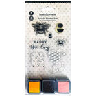 Bee Happy Acrylic Stamp & Ink Set image number 1
